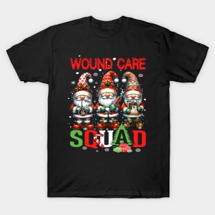 Wound Care Nurse Squad Christmas Holiday Matching T-Shirt